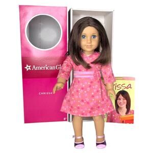 American Girl Of Year Chrissa Doll In Meet Outfit Dress Shoes Panties Book Box